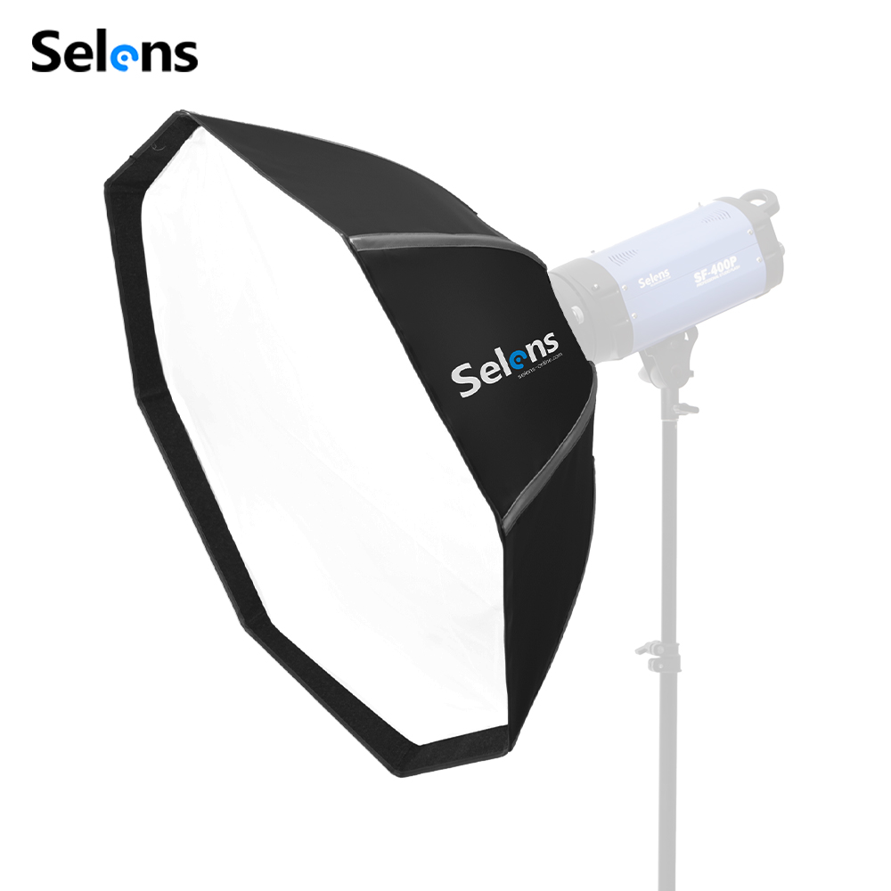 Photography Studio Lighting Set Up - 셀렌스 82/105cm 엄브렐라 소프트박스 +보웬스 마운트