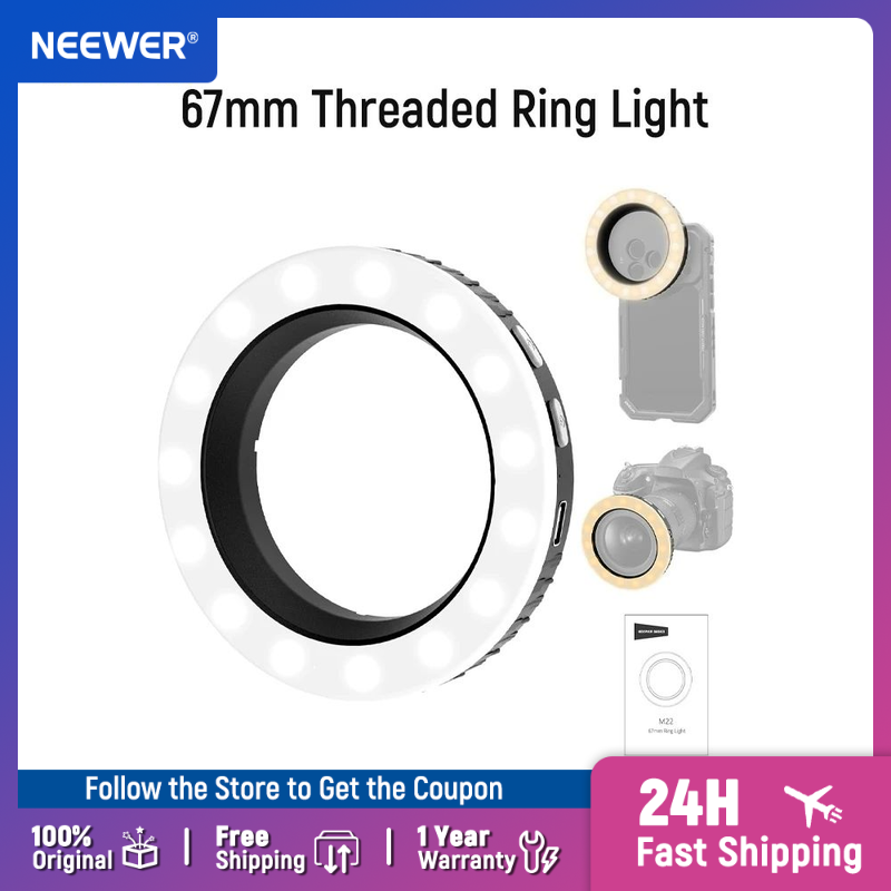 Photography Lighting Circle - NEEWER 베이직스 67mm 나사식 링 라이트