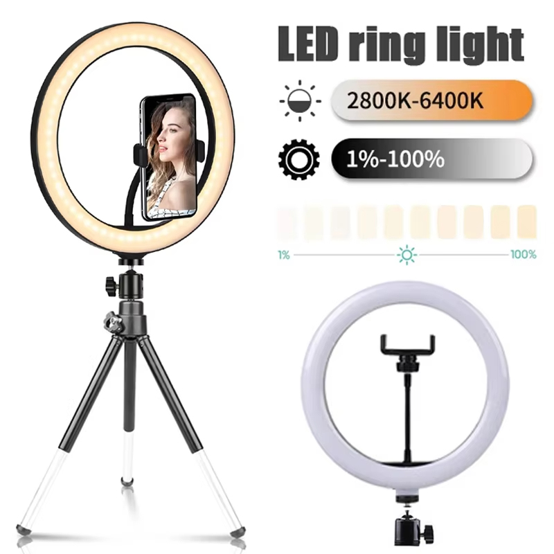 Photography Lighting Circle - 10인치 셀카 링 라이트 사진 촬영