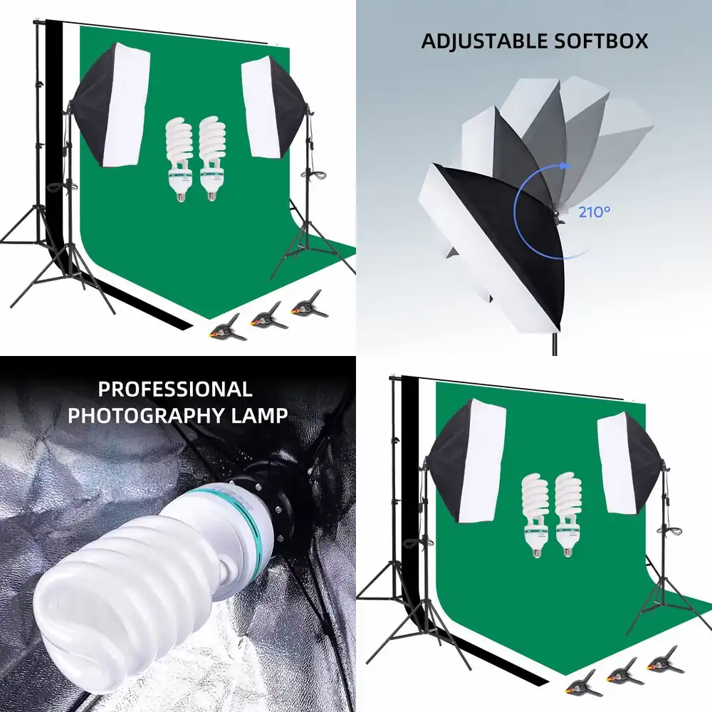 Photography Umbrella Lighting Kit - 1개 사진 스튜디오 장비 2.6*3m 배경