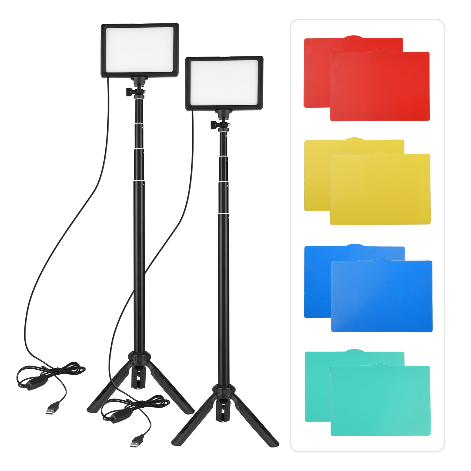 Photography Umbrella Lighting Kit - Andoer LED 비디오 조명 키트, 사진