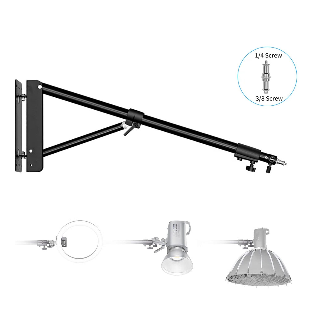 100/135/ 170cm 벽 장착 삼각형 붐 암 사진 - Photography Lighting Wall 리뷰 및 가격