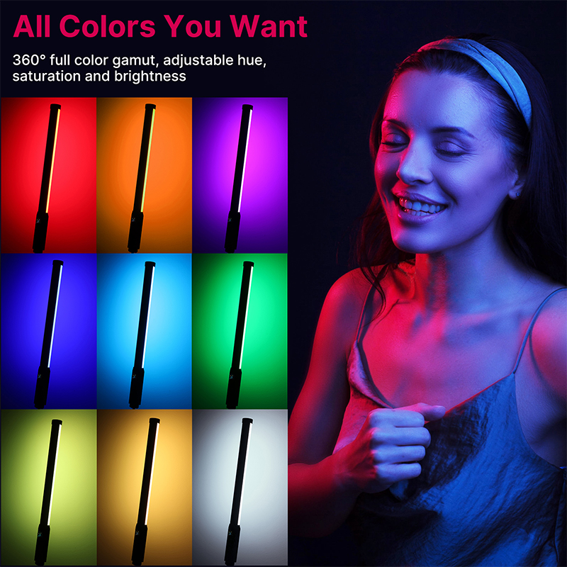 Ulanzi VL119 핸드 헬드 RGB 다채로운 스틱 - Photography Lighting Godox 리뷰 및 가격