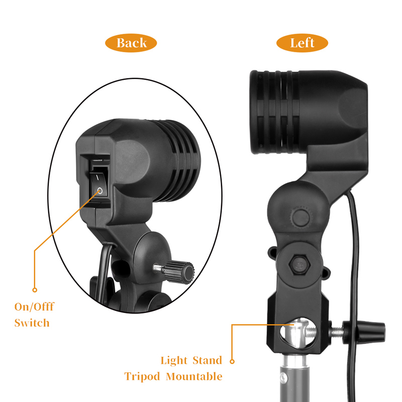 1.8m 케이블 코드 전구 스탠드 E26 / E27 A - Photography Umbrella Lighting Kit 리뷰 및 가격