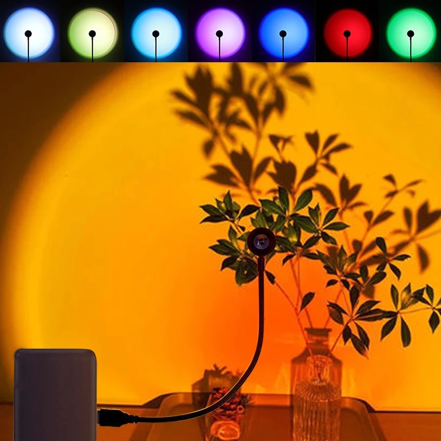 MeeToo USB 일몰 무드 램프 Led 프로젝터 네 - Photography Lighting Wall 리뷰 및 가격