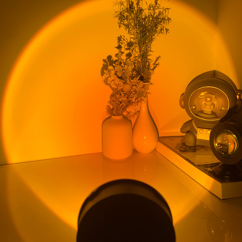 LED USB 선셋 램프 프로젝터, 홈 데코 야간 조명 - Photography Lighting Home 리뷰 및 가격