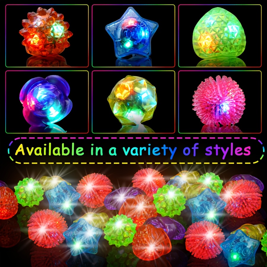 10개 LED 젤리 반지, 어둠 속에서 빛나는 반짝이  - Led Ring Light 18 리뷰 및 가격