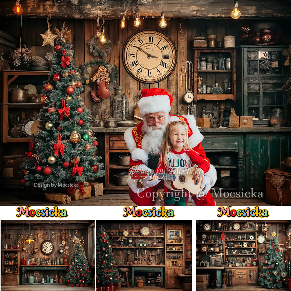 Mocsicka 산타의 작업장 나무 사진 배경 크리스마 - Photography Lighting Workshops 리뷰 및 가격
