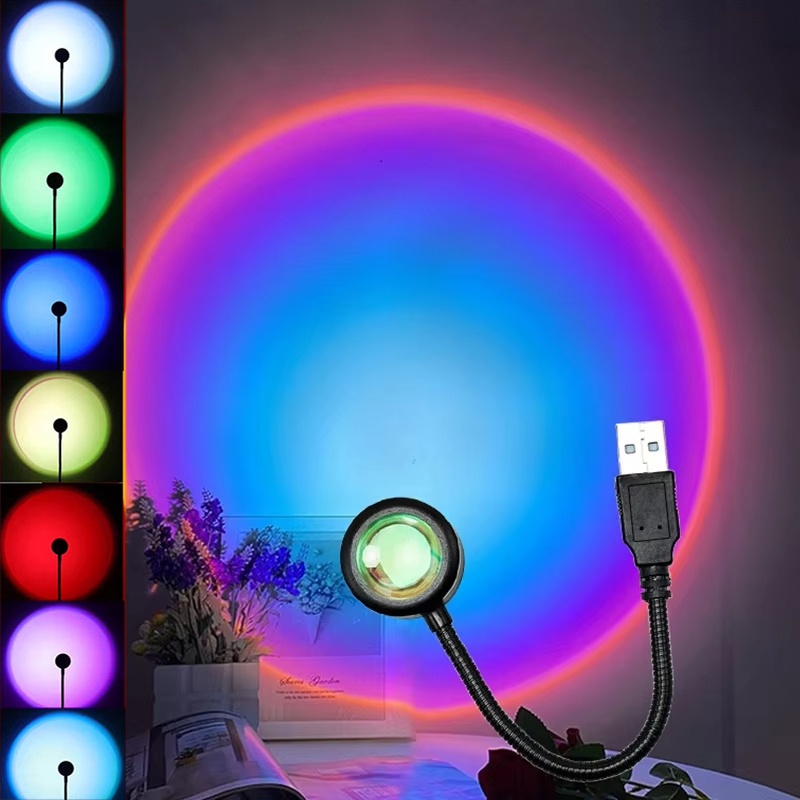 크리 에이 티브 벽 프로젝션 장식 USB LED 일몰  - Photography Lighting Wall 리뷰 및 가격