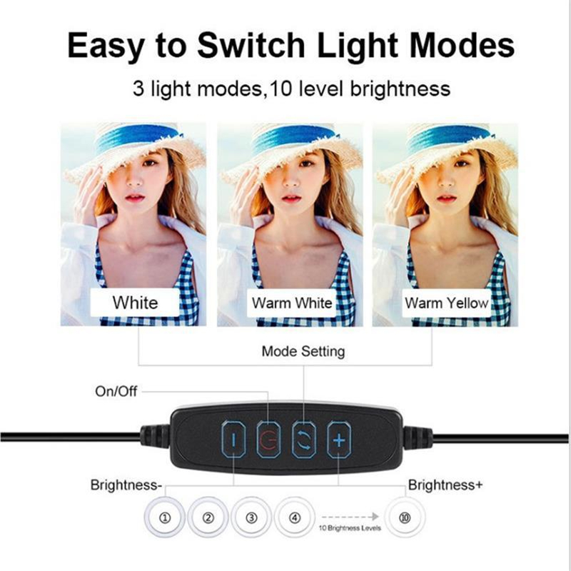 조광 가능한 LED 링 라이트, 전문 USB 셀카 램프 - Photography Lighting Wall 리뷰 및 가격