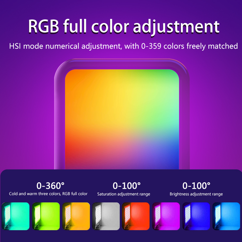 RGB 필 라이트 휴대용 LED 사진 조명 비디오 미니 - Photography Lighting Game 리뷰 및 가격
