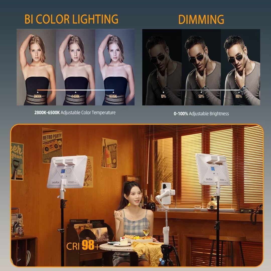 Godox P260C Pro LED 비디오 라이트 패널 - Photography Lighting Godox 리뷰 및 가격