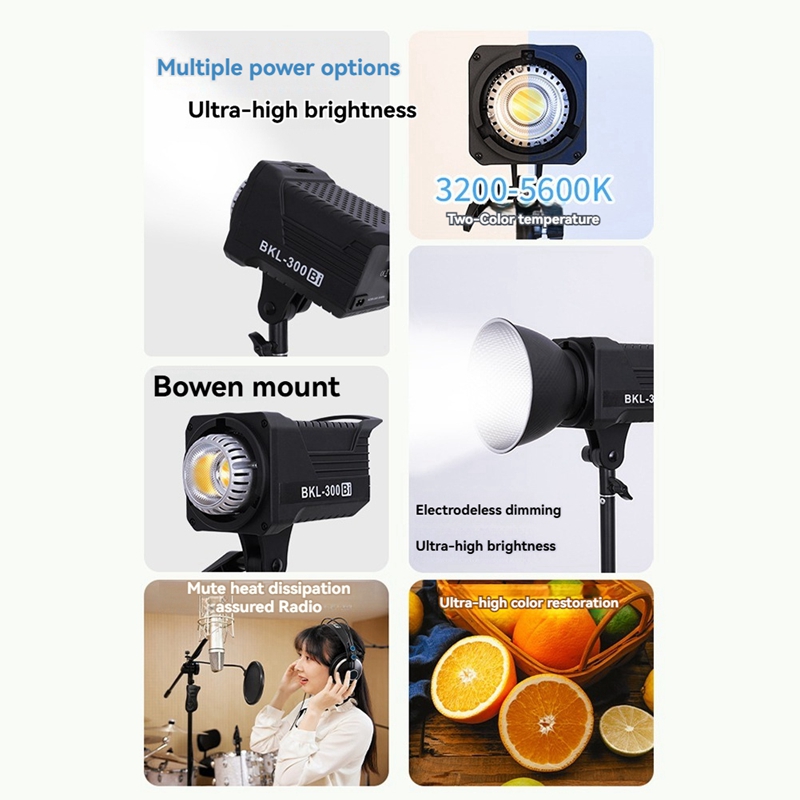 300W Bi LED 비디오 조명, 인물 사진 및 야외 - Photography Lighting Indoor 리뷰 및 가격