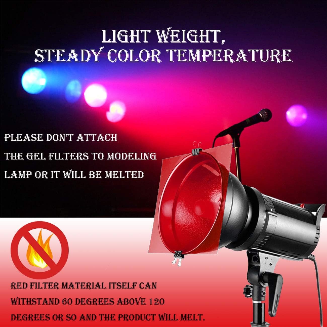 PVC 젤 라이트 필터 색상 보정 컬러 오버레이 필름  - Photography Umbrella Lighting Kit 리뷰 및 가격