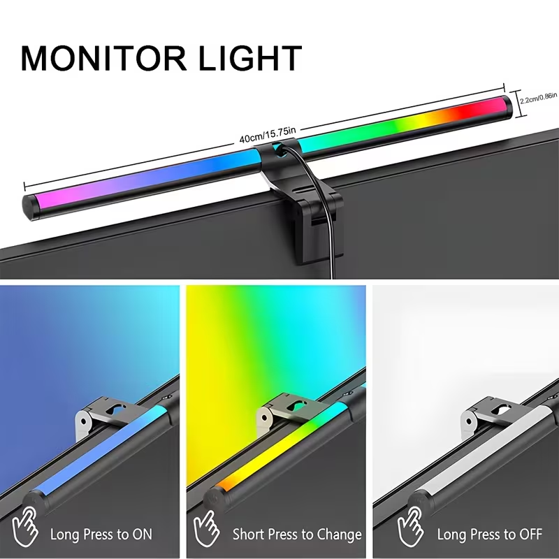 LED 컴퓨터 스크린 걸이형 라이트 바 USB 모니터  - Photography Lighting Game 리뷰 및 가격